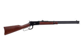 Rossi R92 45 Colt Lever Action Rifle features a 20inch barrel and brazilian hardwood stock